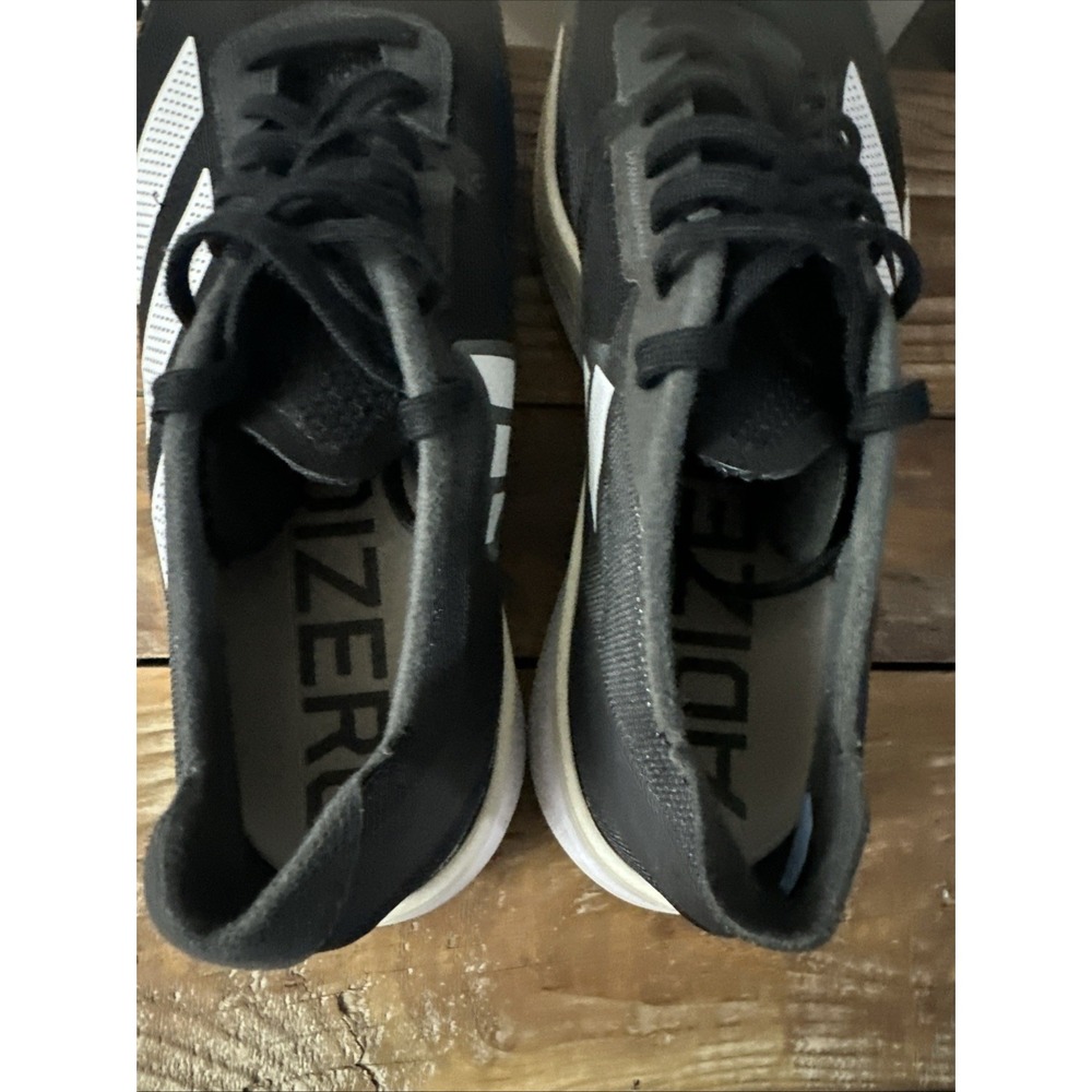 Adidas Adizero Boston 11 Women's Size 9.5 Black White Running Shoes EUC Gently - Picture 6 of 9